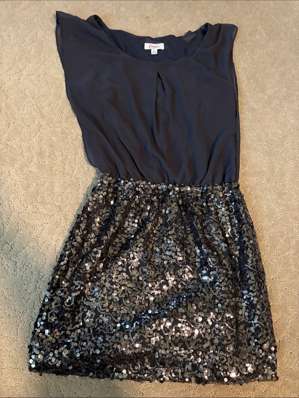 Candie's Black Sequin Mini Dress